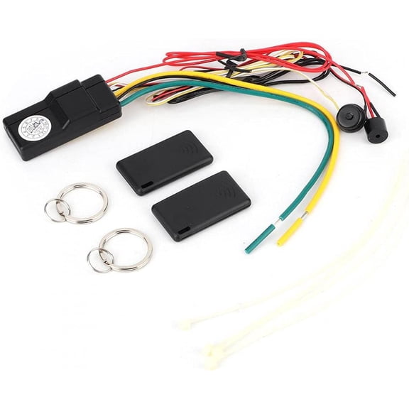 ABPETE Auto Immobilizer Anti-Robbing Dual Strong Concealment Engine Immobilizer Strong Compatibility Adjust Sensing Distance Anti-Theft Anti-Hijacking Auto Car Intelligent Alarm for 12V Car