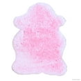 thumbnail image 2 of Allstar Pink Rug, High Quality Faux Sheep / Polar Bear Shape, No-Shedding, Ultra-Extended Pile Height Shag (2' 11" x 3' 11"), 2 of 5