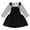 Black, variant on Happpy Town Baby Girls Outfit Suit 18M-4T Fall Winter Long Sleeve Stripe Top And Strap Dress Toddler Set