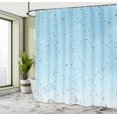 thumbnail image 5 of Ambesonne Blue Shower Curtain, Heart from Droplets Rain, 69"Wx75"L, Blue, 5 of 5