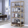 thumbnail image 2 of ACME Yumia Bookshelf in Gold, 2 of 4