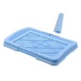 thumbnail image 4 of Bunblic Dog Toilet Anti Splashing Urinal Mesh Grids Keep Clean Removable Dog Potty Tray Dogs Potty Trainer for Bunny Other Pets Rabbit Light Blue, 4 of 8