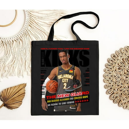 vintage Shai Gilgeous-Alexander Slam Tote Bag  The soft-style t-Bag  comfortable material  custom Tote Bag Beautiful.-TH22012