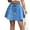 Royal Blue, variant on WTOBBY Women's High Waist Denim Skirt Casual Loose Tummy Control Stretch Comfortable A-Line Mid Length Washed Blue Jeans Skirt for Summer Streetwear,Royal Blue M