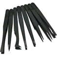 thumbnail image 3 of 8-Piece Antistatic Plastic Tweezers Set for Lab Work, Jewelry Making, Electronics Repair, 3 of 5
