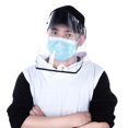 thumbnail image 2 of Face Mask Transparent Plastic Protective Facial Mask Face Shield with Flip-up Visor Splash Hat UV Protection Sun Hat Mask,Comfortable Breathing Protective Mask, 2 of 6