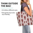thumbnail image 2 of Balery Red Lobster With Claws Bolsa Tote Estilo Estético con Cremalleras, Bolsa de Hombro, Bolsa de Compras Grande y Plegable, 2 of 8