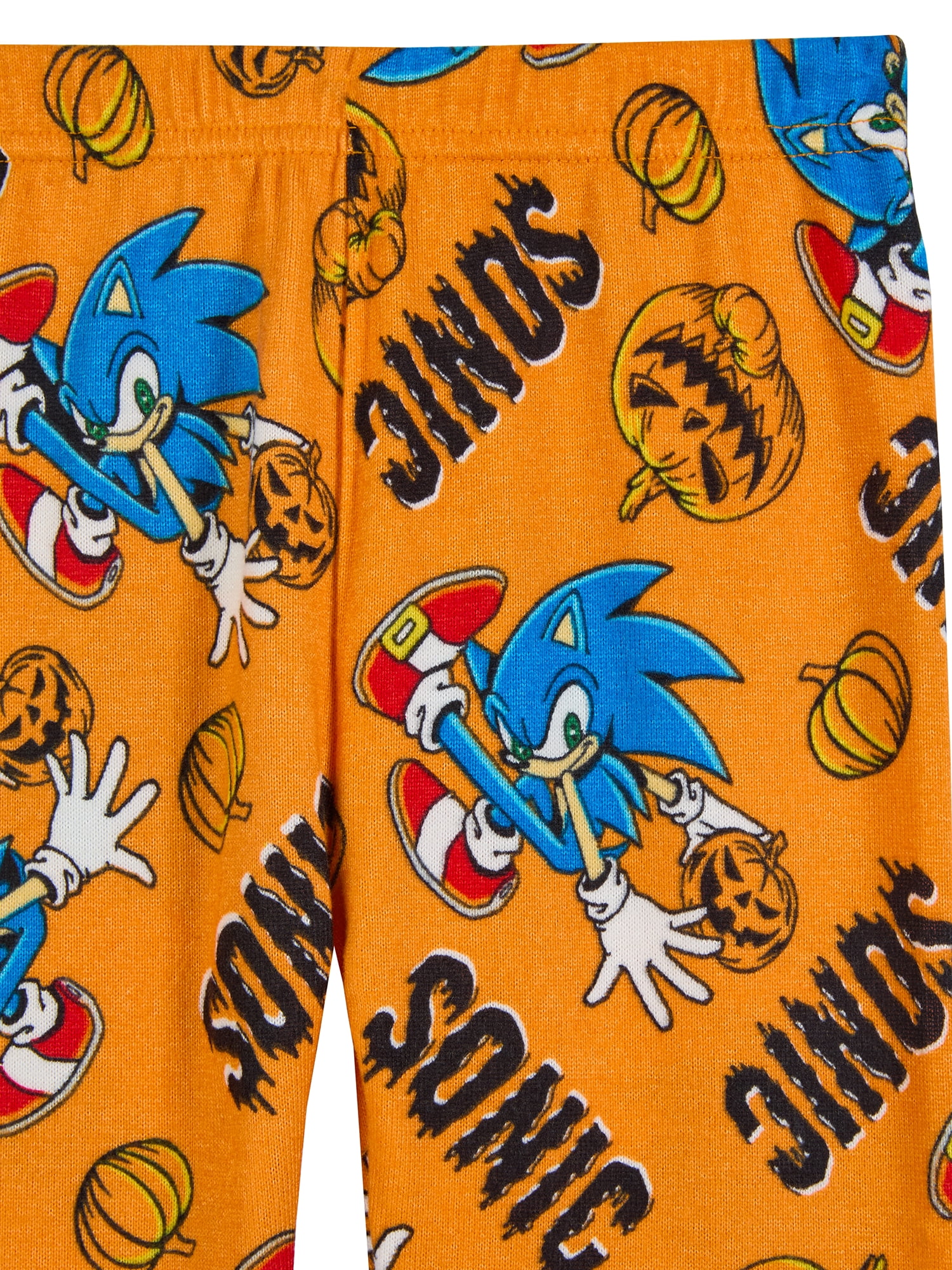 Sonic the Hedgehog Boys Halloween Snug Fit Long Sleeve Top and Sleep Pants Pajama Set, 2-Piece, Sizes 4-12