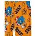 thumbnail image 3 of Sonic the Hedgehog Boys Halloween Snug Fit Long Sleeve Top and Sleep Pants Pajama Set, 2-Piece, Sizes 4-12, 3 of 3