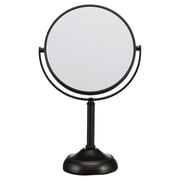 Jerdon Tabletop Makeup Mirror - 6 Mirror Frame - 10X Magnification & Swivel Design - Portable - Bronze Finish - Model JP910BZB