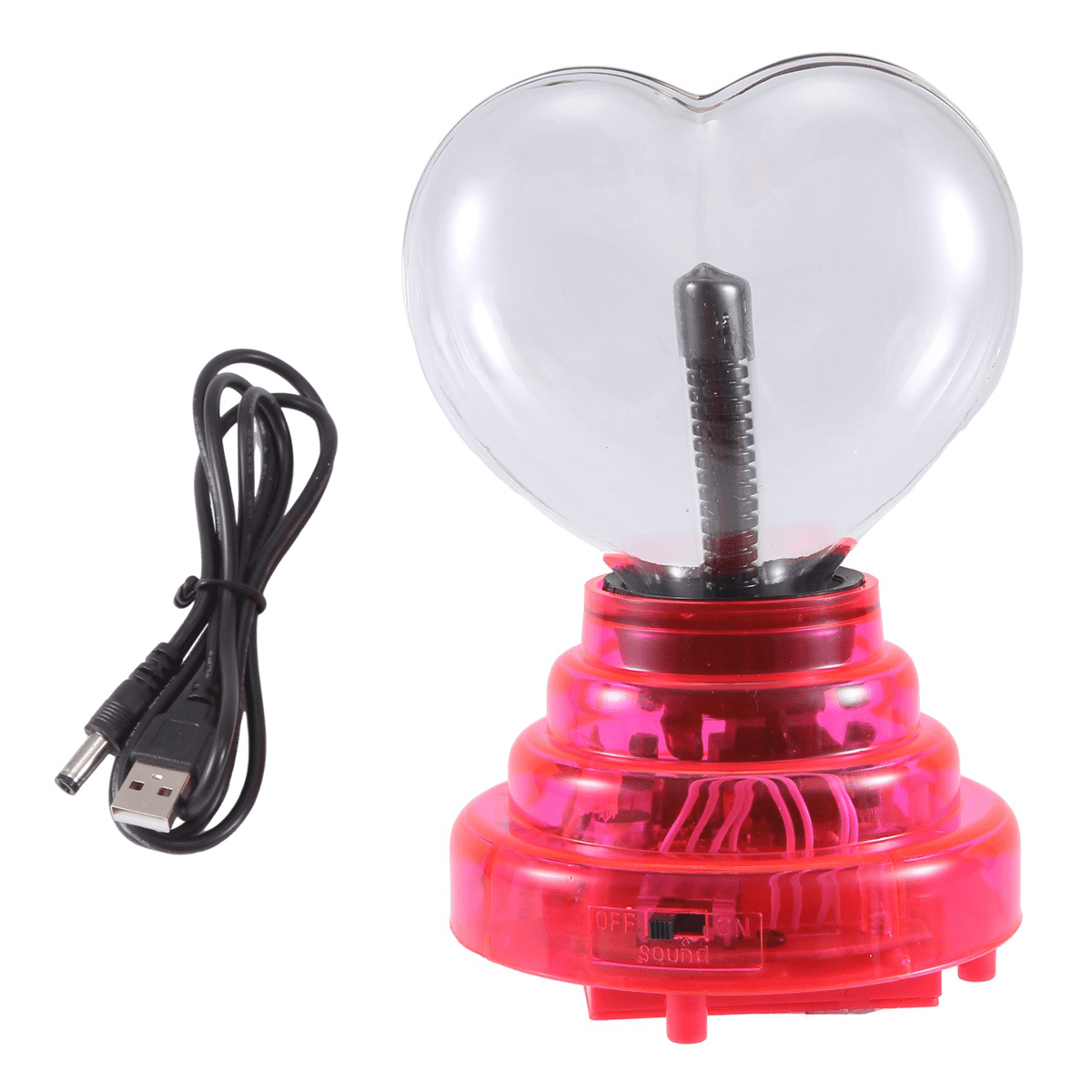 Plasma Heart Shaped Light 4In Touch Activated, Valentine Gift,USB