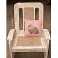 thumbnail image 2 of Carolines Treasures BB7960PW1818 Lionhead Rabbit Pink Check Fabric Decorative Pillow, 18 x 18 in., 2 of 2