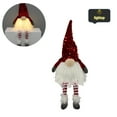 thumbnail image 2 of Admired By Nature  ABN5D011-RD 12'' Sitting Gnome w/LED Light (Red Hat), 2 of 5