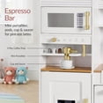 thumbnail image 4 of Best Choice Products Pretend Play Kitchen with Espresso Machine - White with Herringbone, 4 of 9