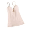 thumbnail image 3 of Womens Adjustable Strap Built Tank Tops Camisole Skin Color, 3 of 8