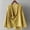 Yellow, variant on Women's Retro Cotton Linen Hanten Cardigan Long Sleeve Wrap Front Irregular Casual Shirt Top by Yigetop Black 4XL