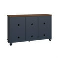 thumbnail image 4 of LIVILAND 55" Vintage Style Buffet Sideboard Cabinet w/ Drawers - Navy, 4 of 8