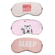 Sleep Mask Elastic Strap Portable Sleep Eyeshade Eye Sleeping Cover for Travel