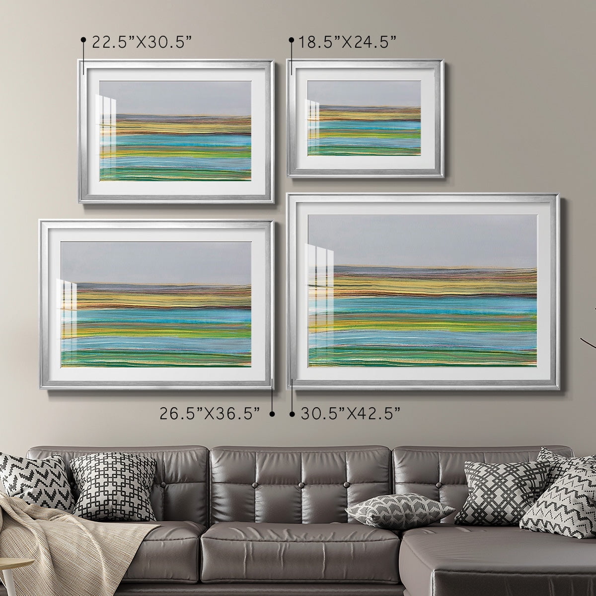 Parallel Striae I Premium Framed Print - Ready to Hang