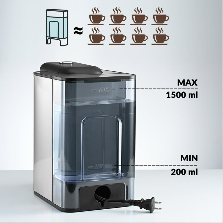 SIFENE Single Serve Coffee Machine, 3 in 1 Pod Coffee Maker For Single Serve  Capsule pod, Ground Coffee Brewer, Leaf Tea Maker, 6 to 10 Ounce Cup,  Removable 50 Oz Water Reservoir