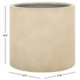 thumbnail image 4 of Safavieh 28" x 25" x 28" Round Beige Concrete Ficonstone Planter, 4 of 7