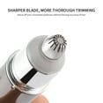 thumbnail image 4 of Electric Eyebrow Trimmer Epilator with Light Portable Mini Hair Shaver Facial Hair Removal Razor Lip Hair Fuzz Beard Remover (Gray silver), 4 of 7