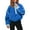 KleinBlue, variant on PUWEI Women's Fleece Sherpa Pullover Oversized Half-Zip Sweatshirt Warm Fuzzy Sweater with Pockets