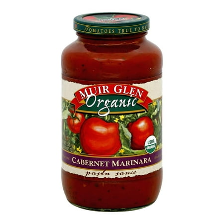 Cabernet Wine Sauce - Muir Glen Cabernet Marinara Pasta Sauce - Pasta - Pack of 12 - 25.5 Fl Oz.
