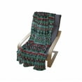 thumbnail image 4 of Tribal Soft Flannel Fleece Throw Blanket, Hand Drawn Design Geometric Pattern with Sharp Shapes and Stripes, Cozy Plush for Indoor and Outdoor Use, 60" x 80", Red Blue Teal, by Ambesonne, 4 of 6