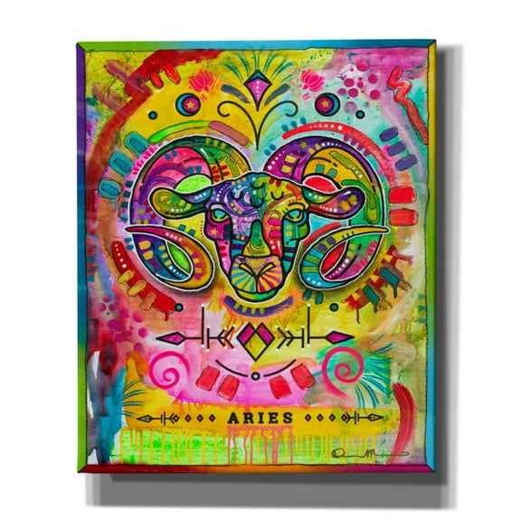 Epic Graffiti 'Aries' by Dean Russo, Canvas Wall Art, 20"x24"