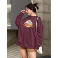 thumbnail image 2 of Cartoon Hungry Ghost Festival Sweatshirt Women -Image by Shutterstock, Female Small, 2 of 4