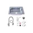 thumbnail image 1 of Tarja Fregadero Tipo Bar Acero Inox 64x59 Cm Con Kit Premium, 1 of 5