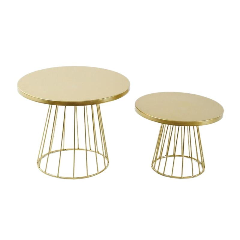2 Packs Gold Iron Cake Stand, Round Shaped Cupcake Stands, Wedding