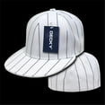 thumbnail image 1 of Decky RP3-PL-WHT-25 Pin Striped Fitted Cap, White, Size 7.25, 1 of 1