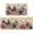 Patriotic Stars, variant on Strawberry Spring Kitchen Mats Set of 2, Floral Home Sweet Home Kitchen Rugs for Floor Hallway Laundry Sink Non Slip Low-Profile Seasonal Home Decor 17x29 and 17x47 Inch