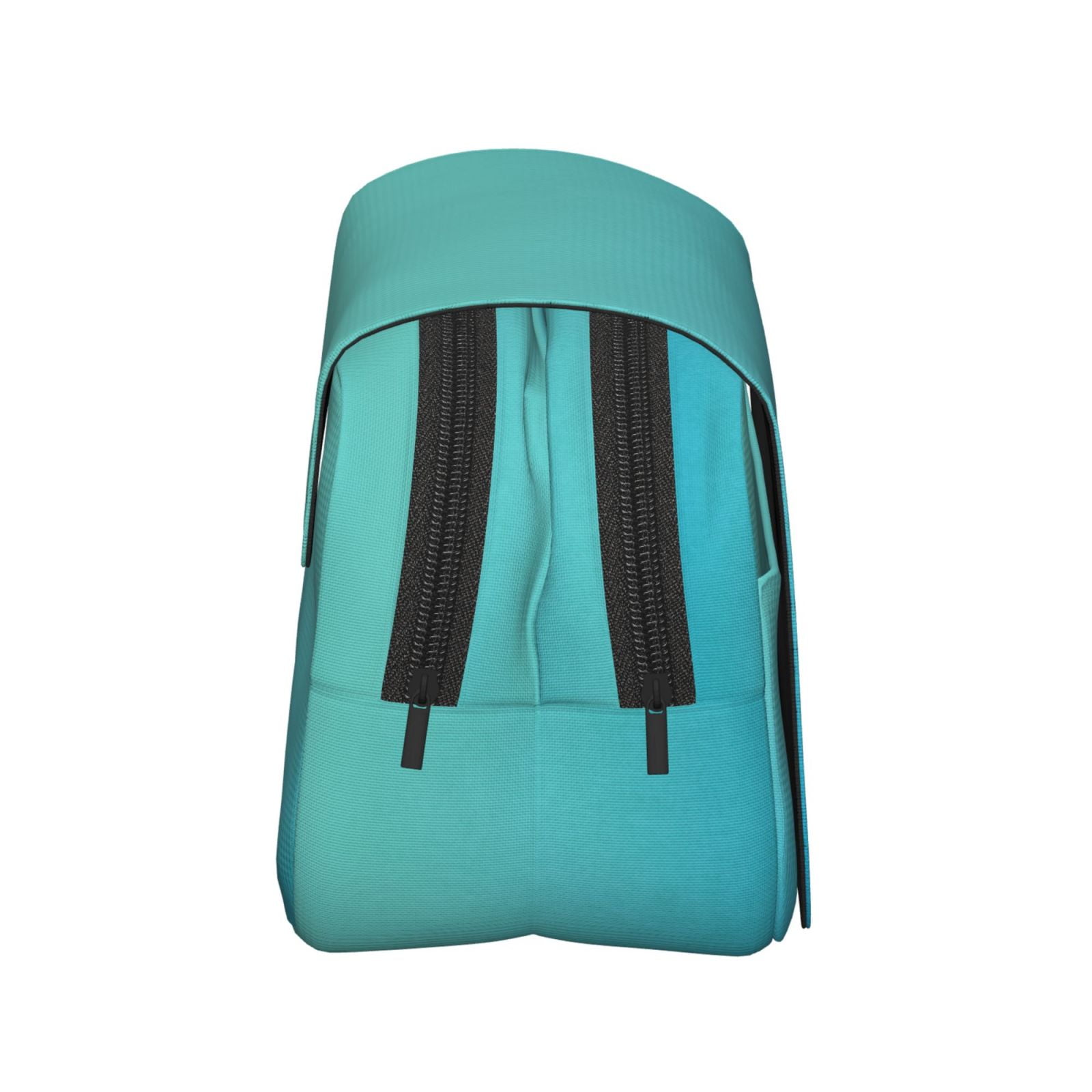 Rateoe Teal Turquoise Pattern Double Clamshell Pen Case, Storage Organizer with Two Zipper Compartments– Holds Up to 50 Pencils & Pens