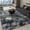 Black and White, variant on Jakolive 5'×7' Retro Inspired Indoor Area Rug, Non Slip, Machine Washable, Low Pile Printed Style Perfect for Living Room, Bedroom, Dining Room & Home Office