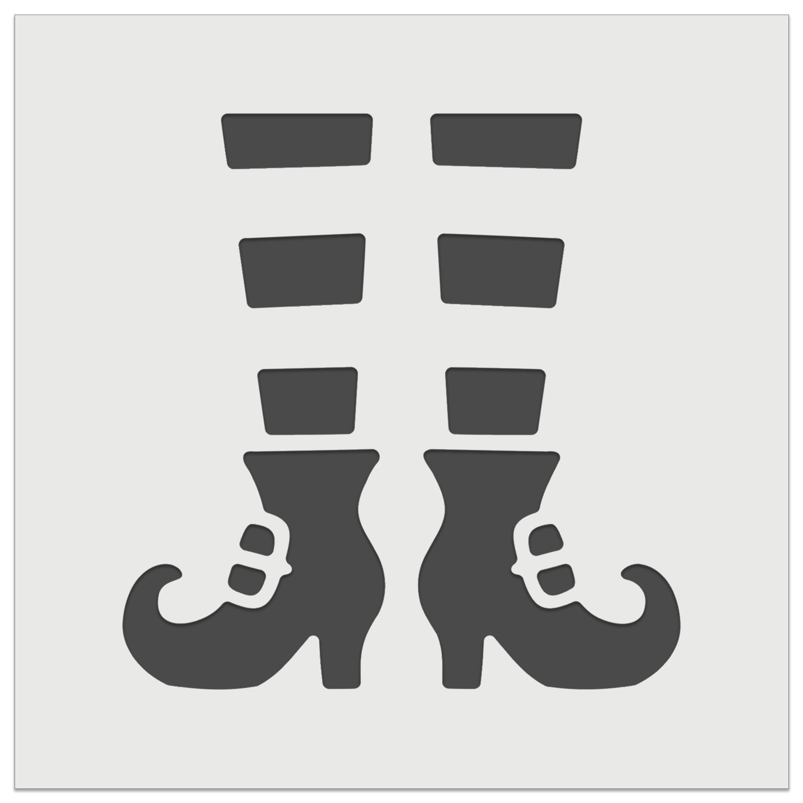 Witch Shoes Striped Stockings Halloween DIY Cookie Wall Craft Stencil witch-shoes-striped-stockings-halloween-diy-cookie-wall-craft-stencil