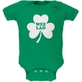thumbnail image 1 of St. Patricks Day - Wee Lad Kelly Green Soft Baby One Piece, 1 of 1
