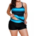 thumbnail image 4 of Purcoar Women's Plus Size Swimsuit 2-Piece Bathing Suits Athletic Tankini (S-5XL), 4 of 4