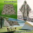 thumbnail image 2 of Dr.Fish Rain Poncho Reusable for Adults with Hood Waterproof Unisex Reusable Multifunctional for Hiking Camping, 2 of 10