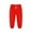 Red, variant on Boys Girls Sweatpants Athletic Workout Kids Clothes Boys Cotton Pull On School Uniform Casual Elastic Waist Cargo Pants Black 6 Years