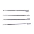 thumbnail image 1 of 4PCS en Acier Inoxydable à Double Extrémité Pousse-Ongles Détachant Cuticule Manucure Pédicure Nail Cleaner (Surface Mat), 1 of 5