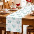 thumbnail image 5 of Table Runners 90 Inches Long Dress Scarves, Teal Geeen Palm Trees Farmhouse Coffee/Dining/Kitchen Table Decor Table Runner for Living Room, Tropical Summer Beach Botanical 13x90 Inch, 5 of 9