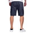 thumbnail image 5 of Cargo Shorts for Men Knee Length Elastic Waist Athletic Shorts with Pockets Summer Casual Outdoor Hiking Short, 2XL, 5 of 7