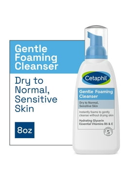 Cetaphil Gentle Foaming Cleanser, Face Wash for Sensitive and All Skin Types, 8 oz
