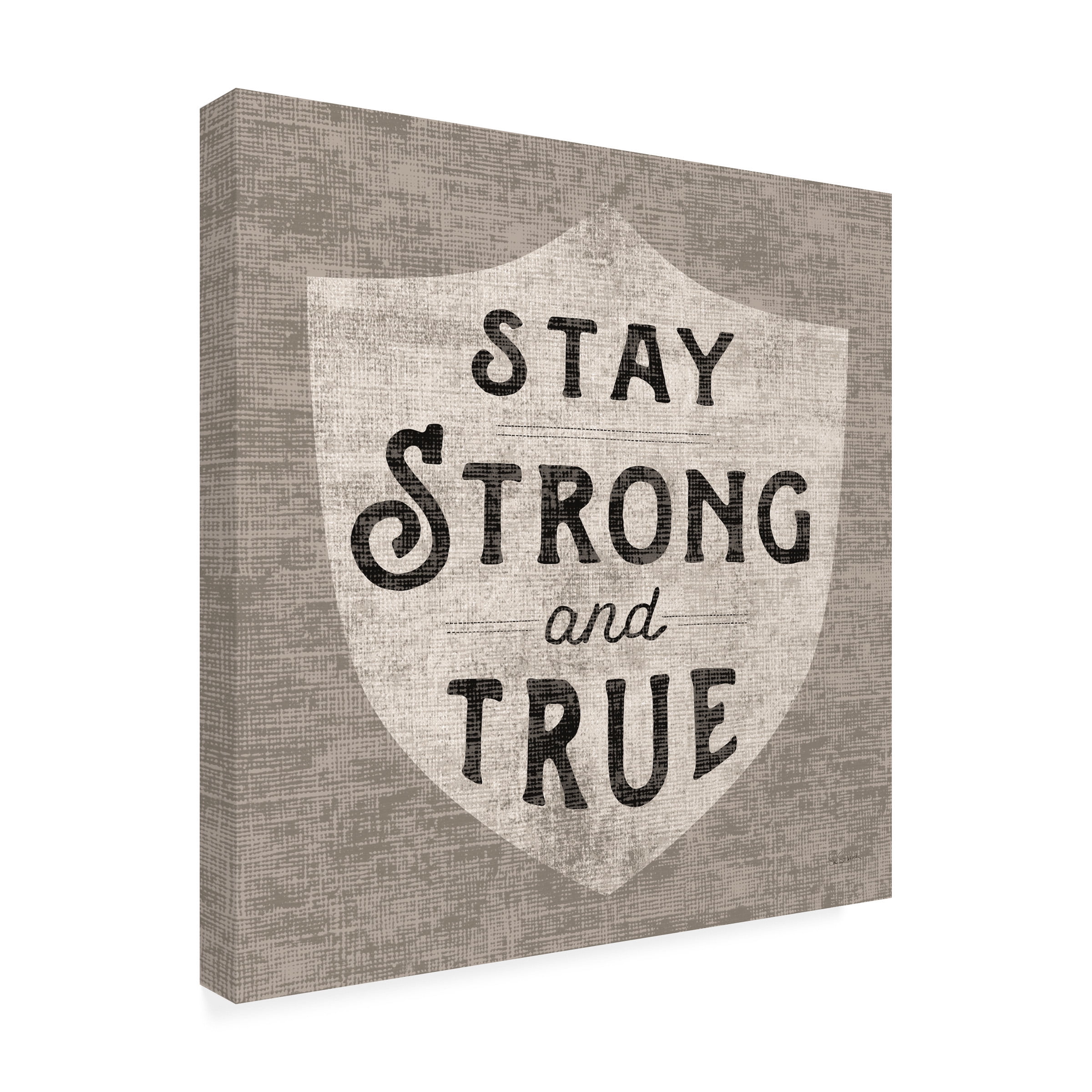Trademark Fine Art 'Stay Strong' Canvas Art by Sue Schlabach