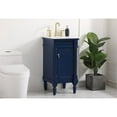 thumbnail image 2 of 18.5 inch single bathroom vanity in blue, 2 of 8