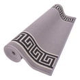 thumbnail image 4 of Custom Size Runner Rug Bordered Grey Color Greek Key Meander Design Roll Rug Runner Choice of Your&nbsp;Length by Feet&nbsp;Slip Resistant Latex Back Cut to Size Runner Rugs Customize in USA Facility, 4 of 9