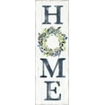 thumbnail image 2 of Brockmon, Kristen 11x24 Black Ornate Wood Framed with Double Matting Museum Art Print Titled - Blue Home Wreath, 2 of 4